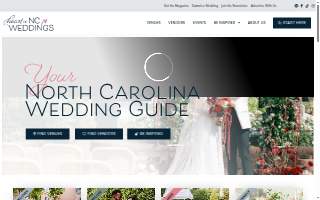Heart of NC Weddings website