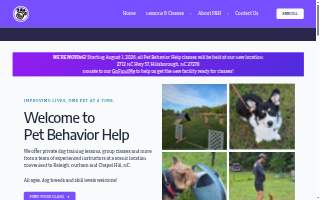 Pet Behavior Help website