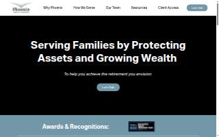 Phoenix Wealth Advisors website