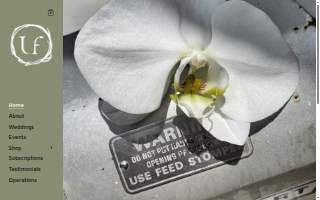 University Florist website