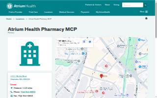 Atrium Health Pharmacy website