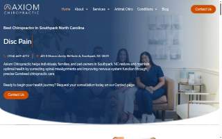 Axiom Chiropractic website