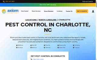 Axiom Eco-Pest Control of Charlotte website