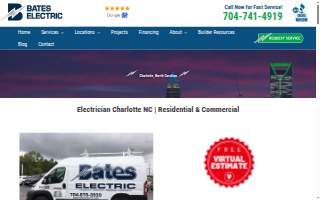 Bates Electric of Charlotte website