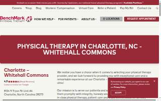 BenchMark Physical Therapy of Charlotte website