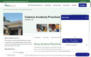 Cadence Academy Preschool of Charlotte website