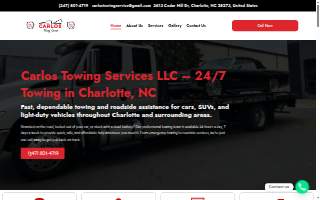 Carlos Towing Services LLC website