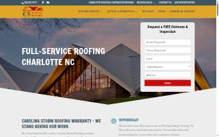 Carolina Storm Roofing website