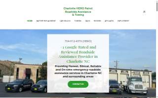 Charlotte HERO Patrol Roadside Assistance website