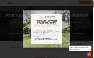 Charlotte Party Rentals website
