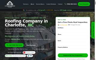 Charlotte Premier Roofing website