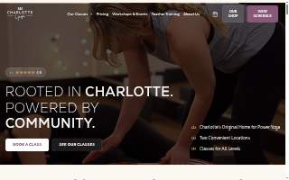 Charlotte Yoga website