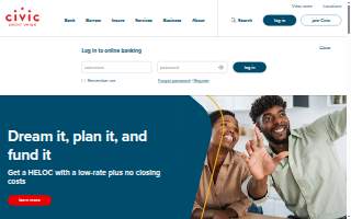 Civic Credit Union of Charlotte website