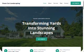 Clean Cut Landscaping website