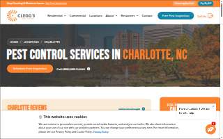 Clegg’s - Charlotte Pest Control website