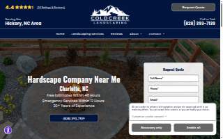 Cold Creek Landscaping of Charlotte website