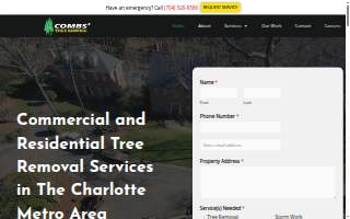 Combs' Tree Service website
