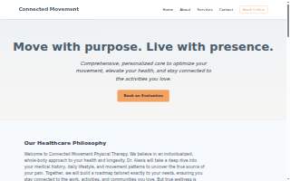 Connected Movement Physical Therapy website