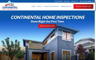 Continental Home Inspections website