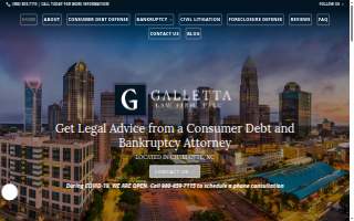Galletta Law Firm website