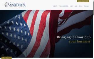 Garfinkel Immigration Law Firm website