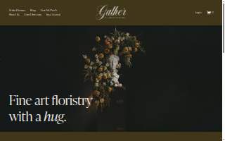 Gather Flower Studio website