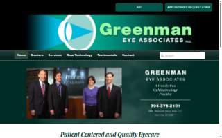 Greenman Eye Associates website
