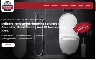 Guaranteed Plumbing & Construction website