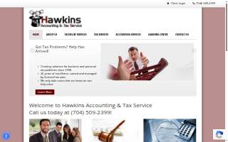 Hawkins Accounting and Tax website