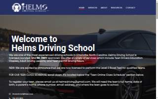 Helms Driving School, LLC. website