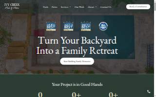 Ivy Creek Pools & Patios website