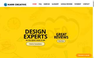 Karr Creative Graphic Design website