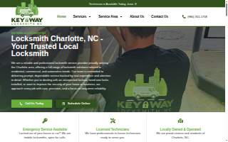 Keyway Locksmith NC website