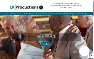 LK Productions DJ Entertainment Company website