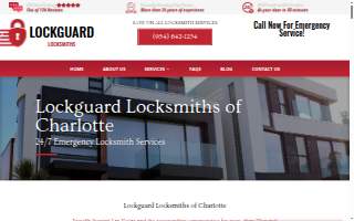 Lockguard Locksmiths of Charlotte website