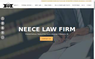 Neece Law Firm of Charlotte website