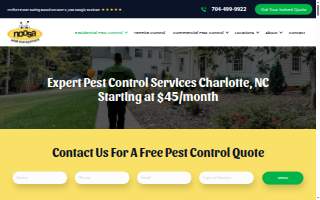 Noosa Pest Management LLC of Charlotte website