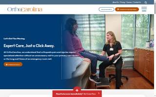 OrthoCarolina University website