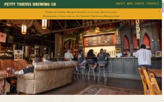 Petty Thieves Brewing Co website