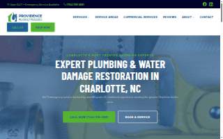Providence Plumbing & Restoration website