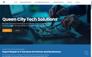 Queen City Tech Solutions website