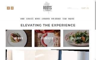 ROOTS Catering website