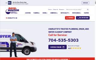 Roto-Rooter Plumbing & Water Cleanup of Charlotte website