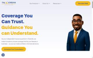 The Jordan Insurance Agency website
