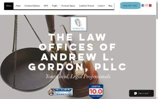 The Law Offices of Andrew L. Gordon, PLLC website