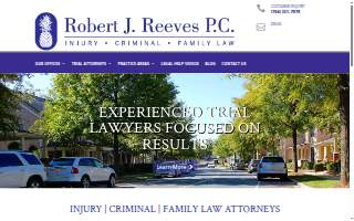 The Law Offices of Robert J. Reeves P.C. website