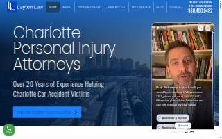 The Layton Law Firm - 24/7 Personal Injury & Car Accident Lawyers website