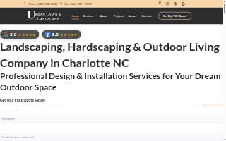 Urban Lawn & Landscape website