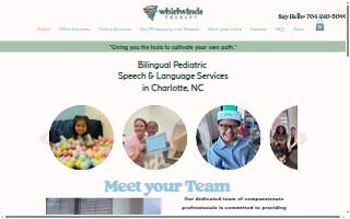 Whirlwinds Therapy, PLLC website