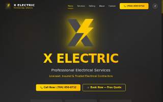 X Electric website